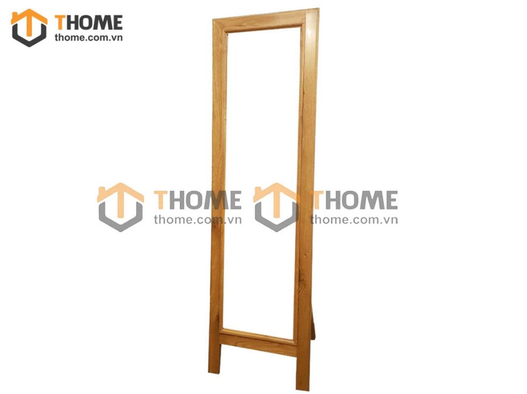 Gương soi gỗ sồi tự nhiên toàn thân hở chân GS-12SM