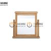 Gương soi gỗ sồi tự nhiên để bàn Woodstọc màu tự nhiên GS-10SM