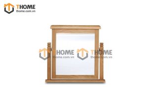 Gương soi gỗ sồi tự nhiên để bàn Woodstọc màu tự nhiên GS-10SM