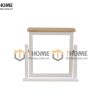 Gương soi gỗ sồi tự nhiên để bàn Woodstọc màu trắng GS-11SM
