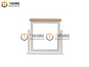 Gương soi gỗ sồi tự nhiên để bàn Woodstọc màu trắng GS-11SM