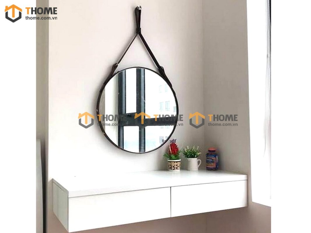 Gương soi treo tường dây da GS-15DD