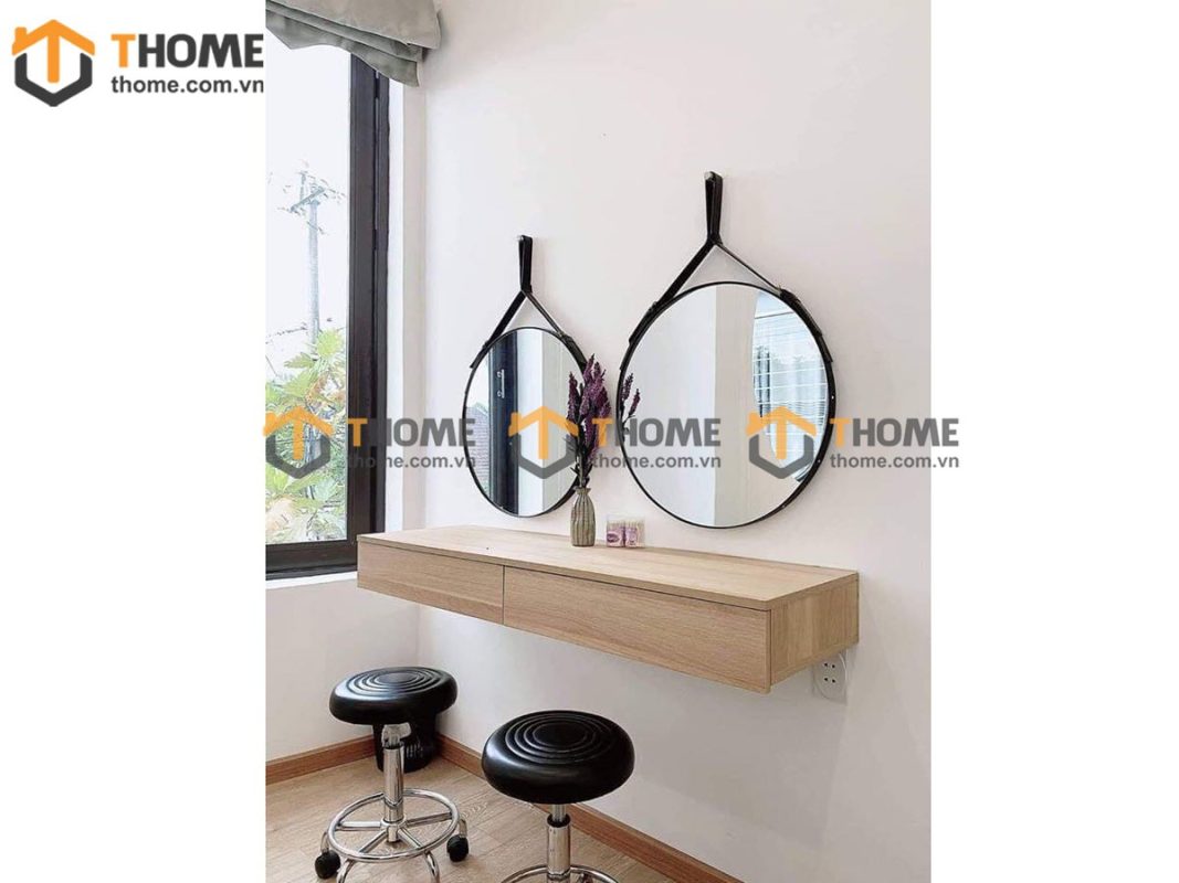 Gương soi treo tường dây da GS-15DD