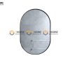 Gương soi treo tường hình oval viền thép GS-21VT