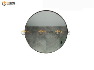 Gương soi treo tường hình tròn viền thép GS-20VT