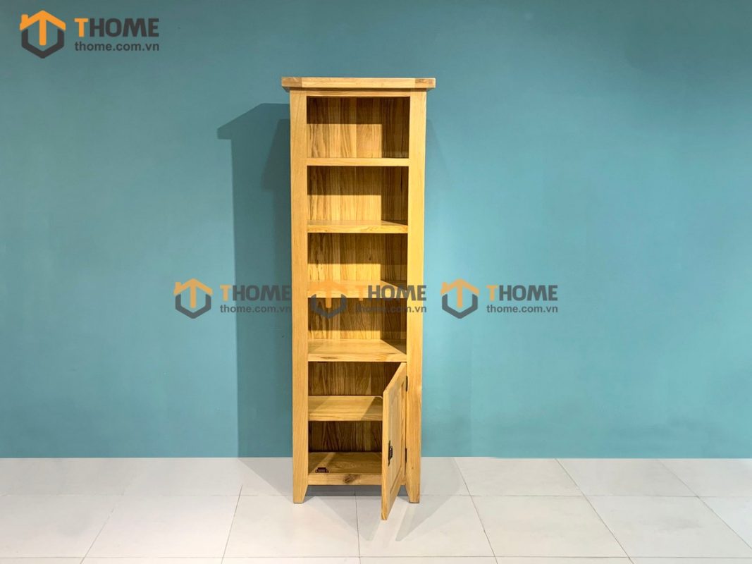 Kệ sách gỗ sồi tự nhiên 1 cánh Harris -KS-24SM