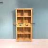 Kệ sách gỗ sồi tự nhiên 2 hộc kéo giữa Harris KS-01SM