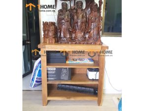 Kệ sách gỗ sồi tự nhiên 3 tầng thấp Harris KS-18SM