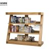 Kệ sách gỗ sồi tự nhiên 3 tầng chữ Z KS-05SM