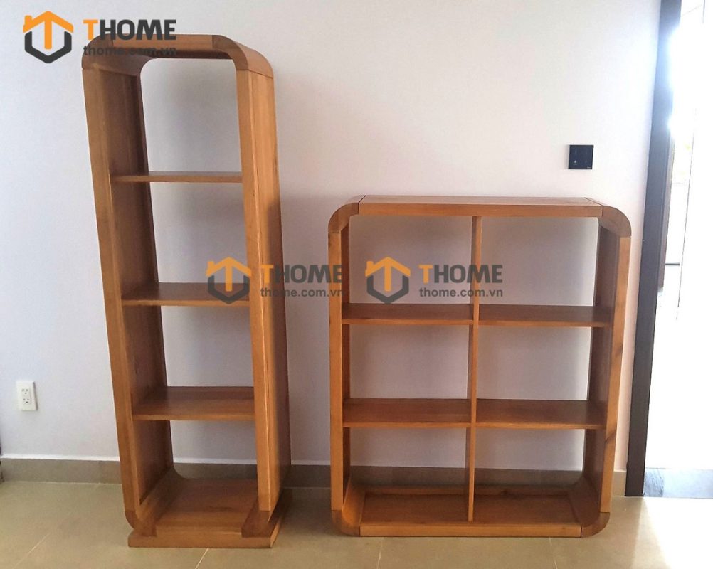 Kệ sách gỗ sồi tự nhiên 4 ô Nova KS-20SM