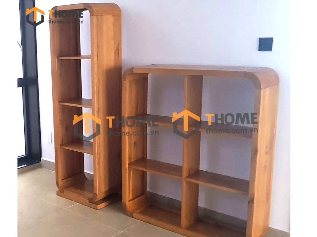 Kệ sách gỗ sồi tự nhiên 4 ô Nova KS-20SM