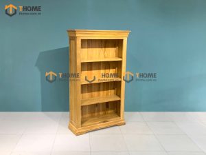 Kệ sách gỗ sồi tự nhiên 4 tầng thấp Tuscany KS-15SM