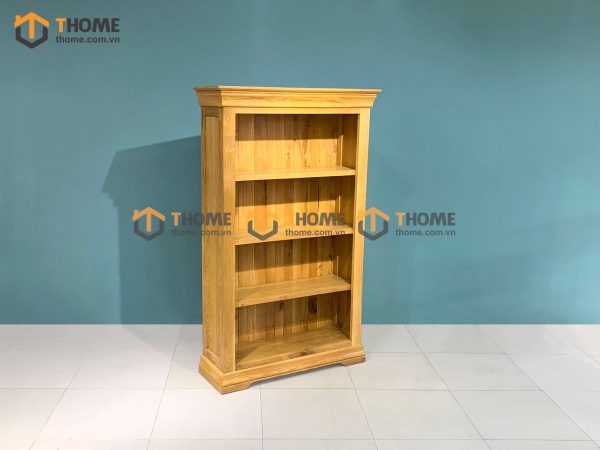 Kệ sách gỗ sồi tự nhiên 4 tầng thấp Tuscany KS-15SM