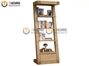 Kệ sách gỗ sồi tự nhiên 4 tầng chữ Z KS-06SM