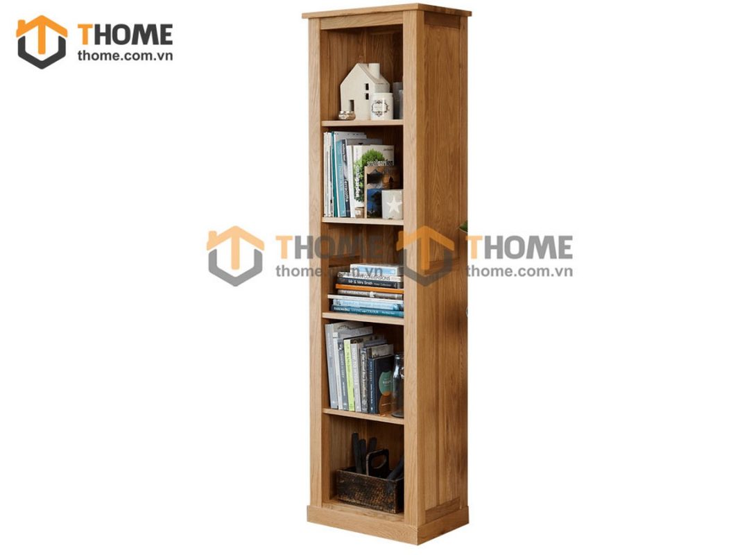 Kệ sách gỗ sồi tự nhiên 5 tầng Harris KS-11SM