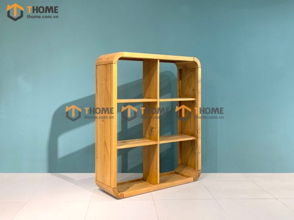 Kệ sách gỗ sồi tự nhiên 6 ô Nova KS-22SM