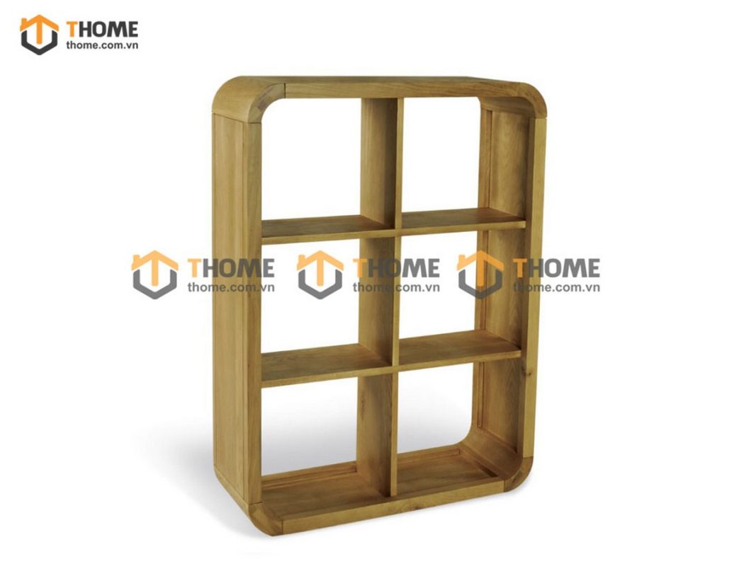 Kệ sách gỗ sồi tự nhiên 6 ô Nova KS-22SM