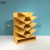 Kệ sách gỗ sồi tự nhiên xéo KS-02SN