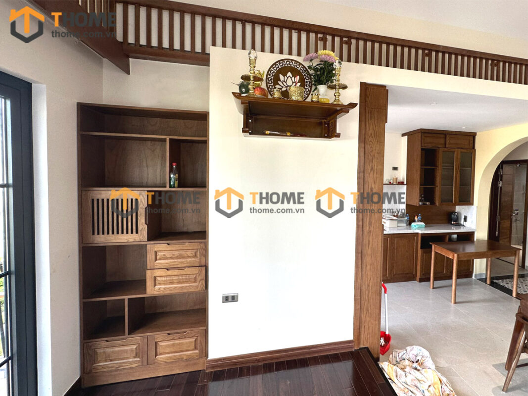 Trang Thờ Gỗ Sồi Tự Nhiên Nhiều Kích Thước Phong Thủy TT-05SM