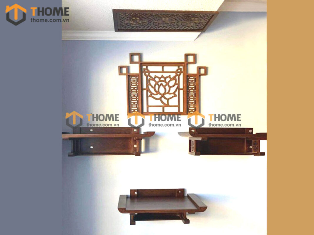 Trang Thờ Gỗ Sồi Tự Nhiên Nhiều Kích Thước Phong Thủy TT-05SM