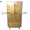 Tủ áo gỗ sồi tự nhiên 2 cánh Como TA-10SM