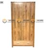 Tủ áo gỗ sồi tự nhiên 2 cánh Cuba TA-13SM