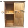 Tủ áo gỗ sồi tự nhiên 2 cánh lùa 6 pano TA-42SM