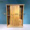 Tủ áo gỗ sồi tự nhiên 2 cánh lùa 6 pano TA-43SM