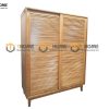 Tủ áo gỗ sồi tự nhiên 2 cánh lùa lá sách TA-41SM