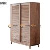 Tủ áo gỗ sồi tự nhiên 2 cánh lùa Nova màu tự nhiên TA-01SN