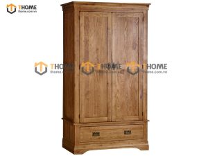 Tủ áo gỗ sồi tự nhiên 2 cánh Tuscany TA-01SM