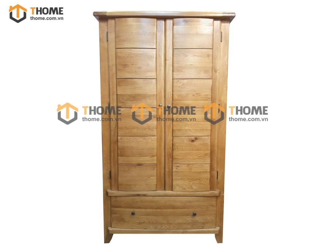 Tủ áo gỗ sồi tự nhiên 2 cánh Victoria TA-22SM