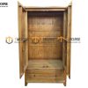 Tủ áo gỗ sồi tự nhiên 2 cánh Victoria TA-22SM