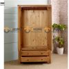 Tủ áo gỗ sồi tự nhiên 2 cánh mở Woodstock màu tự nhiên TA-35SM