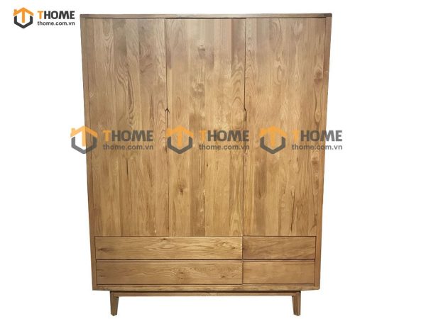 Tủ áo gỗ sồi tự nhiên 3 cánh Como TA-11SM