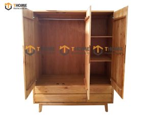 Tủ áo gỗ sồi tự nhiên 3 cánh Como TA-11SM