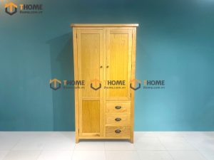 Tủ áo gỗ sồi tự nhiên 3 cánh Harris TA-02SM