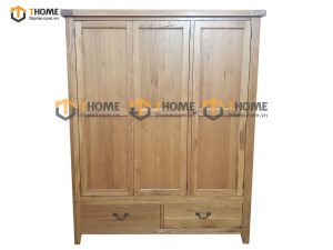 Tủ áo gỗ sồi tự nhiên 3 cánh Harris TA-26SM