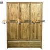Tủ áo gỗ sồi tự nhiên 3 cánh Lakada TA-08SM