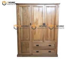Tủ áo gỗ sồi tự nhiên 3 cánh Tuscany TA-05SM