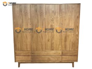 Tủ áo gỗ sồi tự nhiên 4 cánh Como TA-12SM
