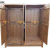 Tủ áo gỗ sồi tự nhiên 4 cánh Cuba TA-15SM