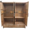 Tủ áo gỗ sồi tự nhiên 4 cánh Lakada TA-09SM