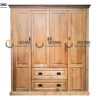 Tủ áo gỗ sồi tự nhiên 4 cánh Tuscany TA-06SM