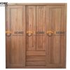 Tủ áo gỗ sồi tự nhiên 2 cánh lùa 2 cánh mở UmaTA-19SM