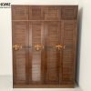 Tủ áo gỗ sồi tự nhiên đụng trần thiết kế 03 TA-13SN
