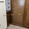 Tủ áo gỗ sồi tự nhiên đụng trần thiết kế 06 TA-16SN