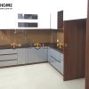 Tủ bếp gỗ công nghiệp Acrylic nhà Chị Liên Ông Ích Khiêm TB-01LIC