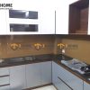 Tủ bếp gỗ công nghiệp Acrylic nhà Chị Liên Ông Ích Khiêm TB-01LIC