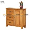 Tủ chén gỗ sồi tự nhiên 1 cánh Morris TC1T-10SM